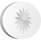 Ekena Millwork Standard Dalton Flower Rosette With Square Edge, 8"W x 5 1/4"H x 1/2"P ROSP080X053X050DAL09 - alternate 1